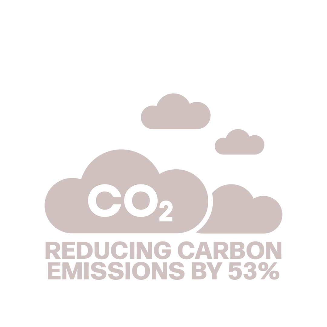 Reducing Carbon Emissions by 53%